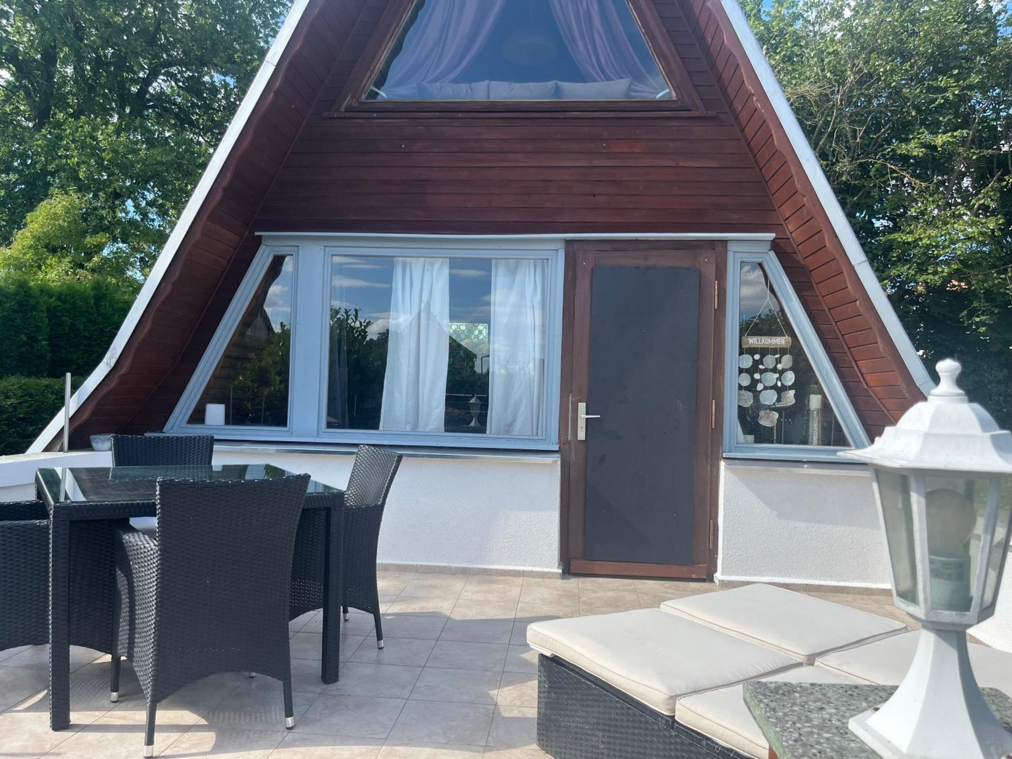 Strandnahe Finnhuette Elmenhorst/Lichtenhagen Buitenkant foto